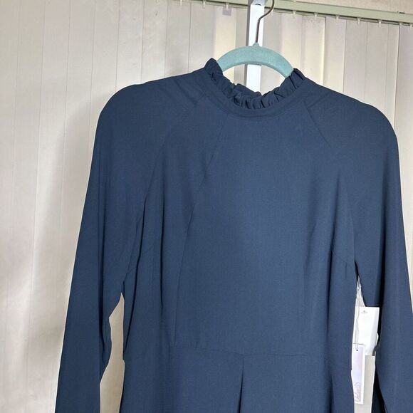 Chelsea28 Mini Dress Long Sleeves A Line Flirty Elegant Ruffle NEW Size S - Picture 2 of 8